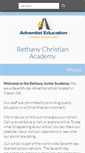 Mobile Screenshot of bethany22.adventistschoolconnect.org