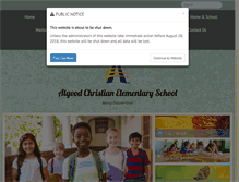 Tablet Screenshot of cookevillechristianelementary22.adventistschoolconnect.org